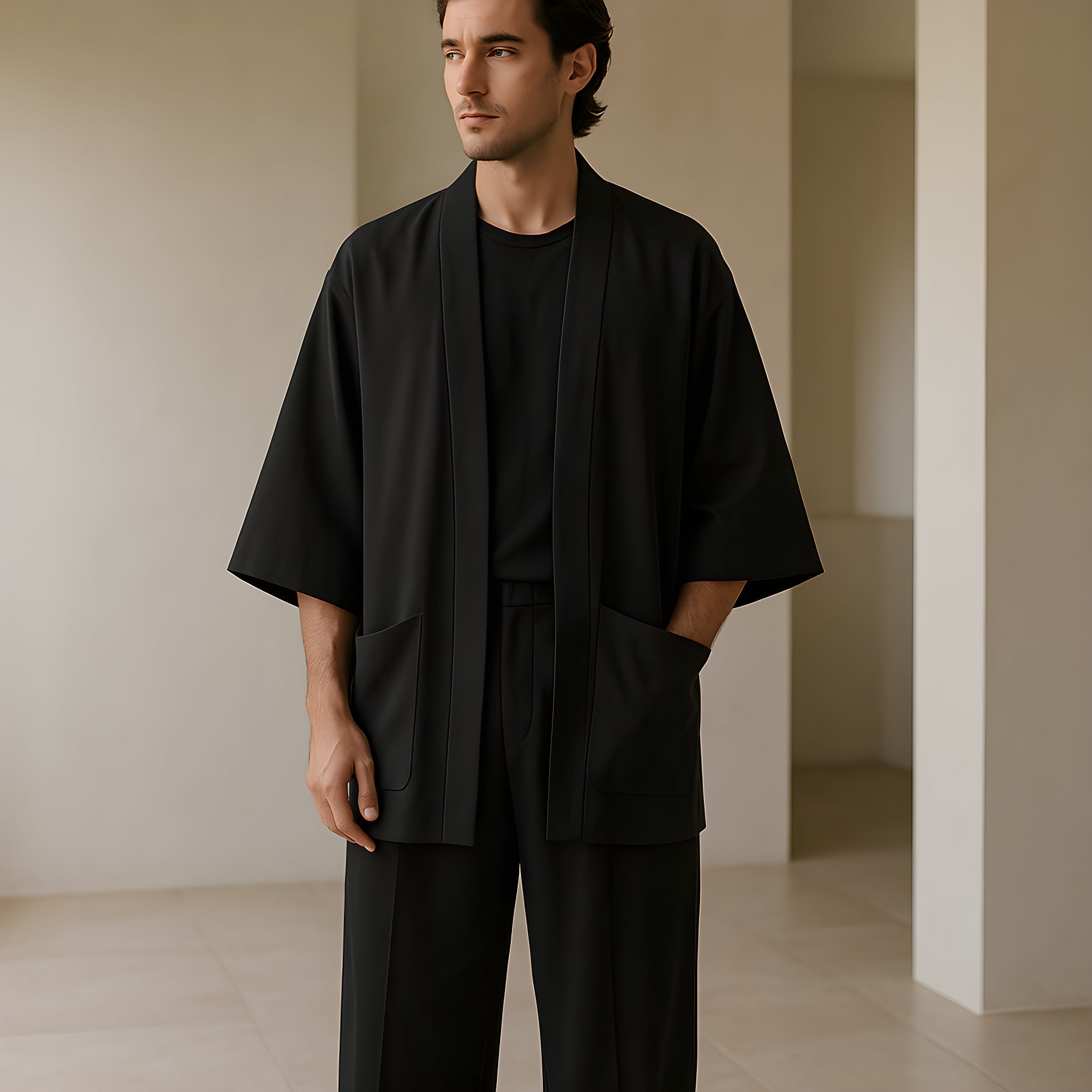 Veste Kimono Noir
