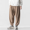 2022 Autumn Men Waffle Harem Pants Mens Drawstring Chinese Style Trousers Male Streetwear Hip Hop Jogger Pants Oversized M-5Xl