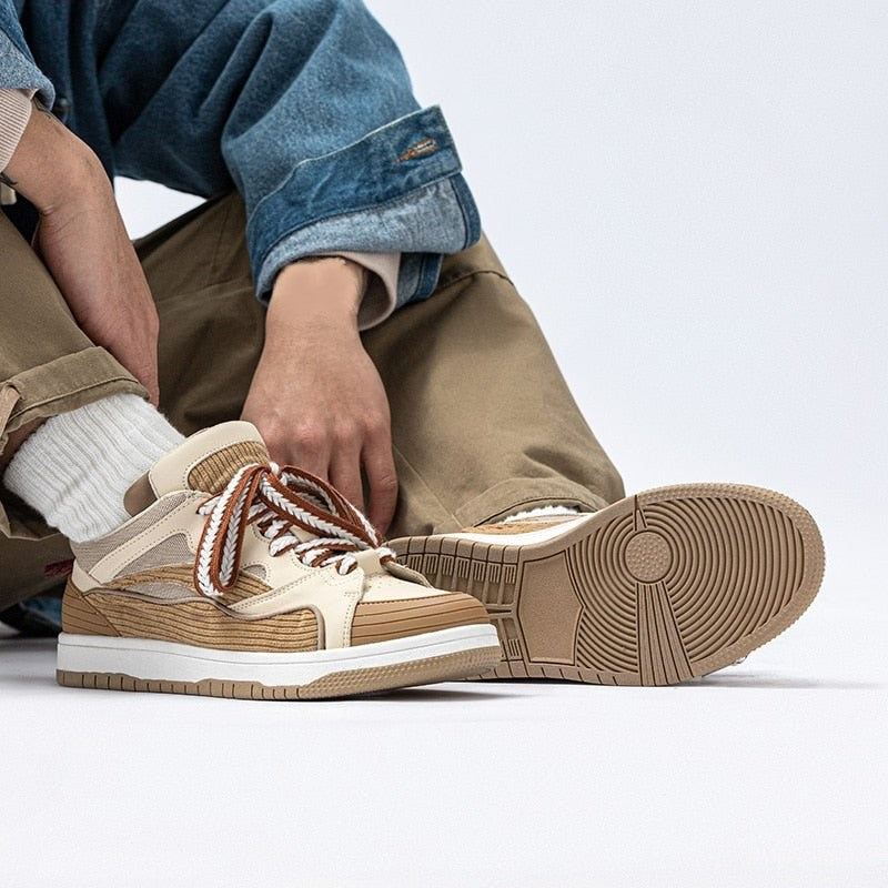 Basket Beige Homme