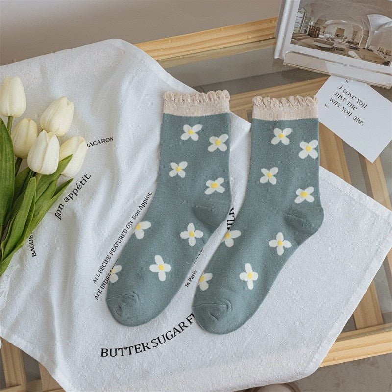 Chaussettes Fleurs