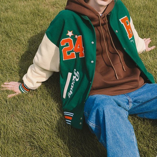 Jacket Varsity Verte