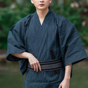Kimono Homme Japonais Bleu
