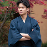 Kimono Homme Japonais Bleu