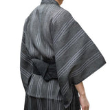 Kimono japonais homme Gris