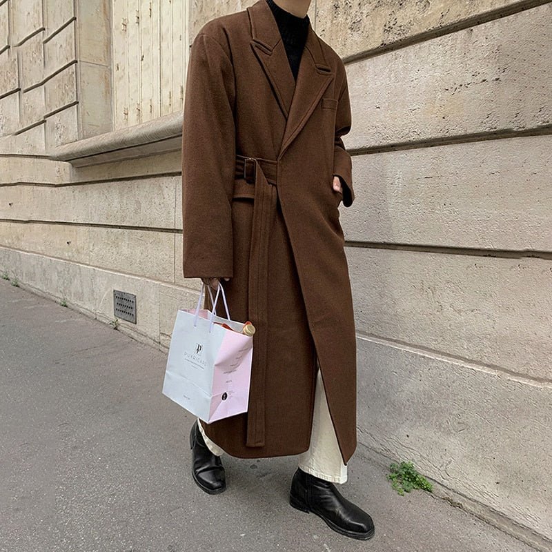 Manteau Long Homme Laine