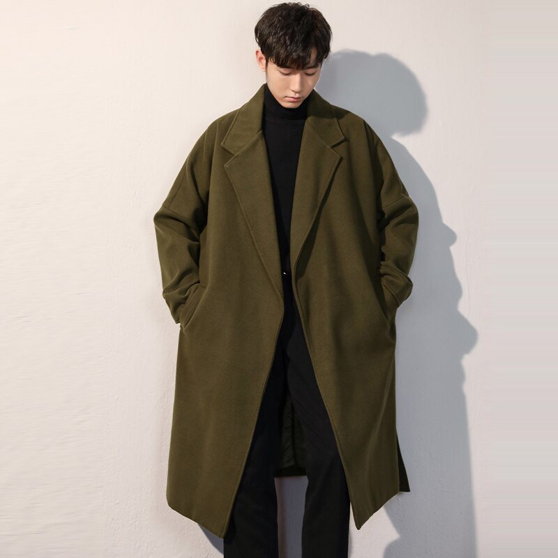 Manteau Vert Kaki Homme