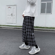Pantalon à Carreau Noir