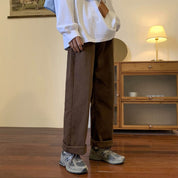 Pantalon Vintage Marron