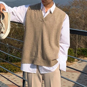 Pull Sans Manches Homme Vintage