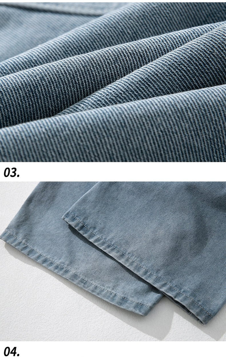 Short en jean déchiré - Bleu moyen - Femme