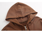 Sweat Zip Marron