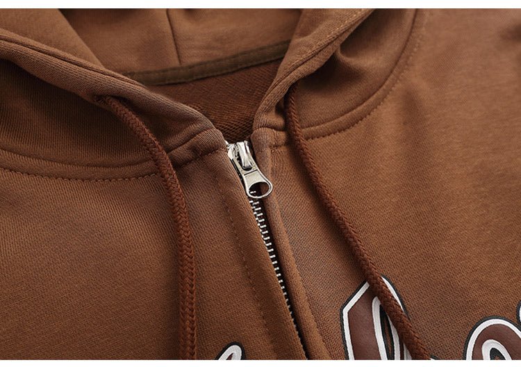 Sweat Zip Marron