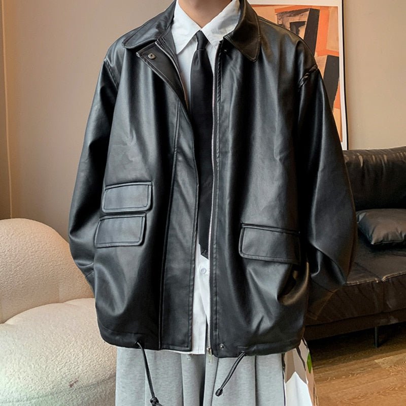 Veste Cuir Homme Vintage