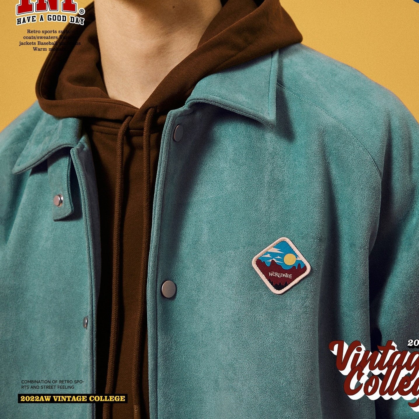 Veste University Bleu