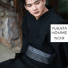 Yukata Homme Japonais Noir